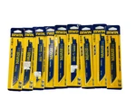 (qty 9) Irwin Weldtec Reciprocating Saw Blade 6-INCH Tpi 372610 Wood & Metal. Fixed Price $24.95.