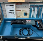 Vintage Bosch Reciprocating Saw Vs Panther Model 0601632934 W/ Extras. Fixed Price $250.00.