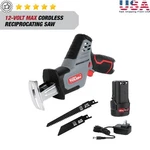 12V Lithium Ion Reciprocating Saw Lightweight Tool Free Blade Change Led. Fixed Price $56.71.