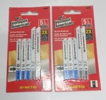 New 2 Packs Of Vermont American 30084 5 Pc. Bimetal U-shk Jigsaw Blades. Fixed Price $15.25.
