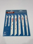 7 Piece Bosch Bi-metal Reciprocating Saw Blades S611DF. Fixed Price $9.95.