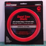 New Sears Craftsman 926653 Band Saw Blade 56 7/8 X1/4 Teeth Per Inch. Fixed Price $15.99.