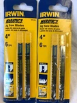 Jig Saw Blades 4"IRWIN Wood 6 Tpi Marathon Lot Of 2 - Count. Fixed Price $14.97.