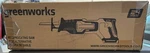 New Greenworks 24V 1-1/8" Reciprocating Saw (tool Only). Fixed Price $70.00.