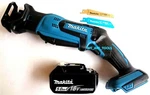 Makita XRJ01 Compact Reciprocating Saw, (1) BL1850B 5.0 Ah Battery Volt. Fixed Price $159.97.
