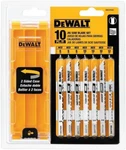 Dewalt DW3744C 10-PIECE Jig Saw Blade Set With Case (u Shank). Fixed Price $30.95.