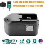 For Age/milwaukee 48-11-2230 48-11-2200 BXS18 4.0AH 18V Ni-mh Battery/charger. Fixed Price $70.99.