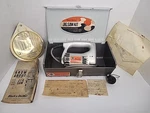 Vtg. Black & Decker Jigsaw #U-151 With Metal Tool Box Blades Papers Tested Works. Fixed Price $47.49.