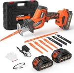 Cordless Reciprocating Saw, 0-3200SPM, 18 Inch Blade, 2.0AH Battery, Built-in. Fixed Price $127.21.
