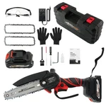 21V Battery Powered For Mini Chainsaw Cordless Wood Cutting Garden Pruning Tool. Fixed Price $39.49.
