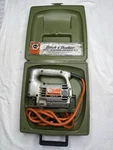 Vintage Metal Black & Decker Jig Saw, 2 Speed, 7517, Original Case. Fixed Price $15.90.
