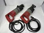 Milwaukee Sawzall 6509-21 & 6507-21, 0-2800 Spm Corded, (lot Of 2, Tested). Fixed Price $70.00.