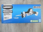 New Hart HPRS50 20VOLT Brushless One Handed Reciprocating Saw - Tool Only. Fixed Price $78.95.