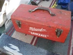 Milwaukee Metal Tool Box Sawzall Vintage Case Only.. Fixed Price $20.00.