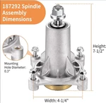 Spindle Craftsman Husqvarna Ariens Poulan Pro 42" 46" 48" 54" 192870 187292. Fixed Price $29.98.