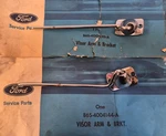 Nos 1956 Thunderbird Sun Visor Brackets Pair B6S-4004144-A B6S-4004145-A. Fixed Price $79.99.