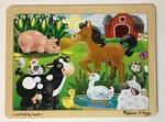 Melissa & Doug Wooden Jigsaw Puzzle On The Farm , 12 Piece. Pre-owned. Fixed Price $10.49.