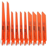 10-PIECE Reciprocating Saw Blades 6 & 8 Inch Wood Metal Cutting Pre. Fixed Price $7.64.