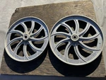 14 Delta Rockwell Upper & Lower Wheels Good Shape Ok Tires. Fixed Price $129.99.