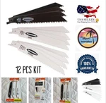 Warrior 12-PIECE 6" Reciprocating Saw Blades Assortment Pack. Fixed Price $17.96.