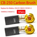 5X Carbon Brushes For Makita CB253 JR3020 Reciprocating Saw. Fixed Price $8.96.