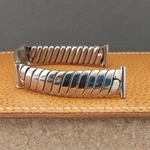 Vintage 5/8" 1940S-1950S Stainless Steel & Sterling Silver Nos Unused Watch Band. Fixed Price $149.00.