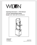 Wilton Model 8201, 8203, 8201VS, 8203V Vertical Band Saw Owner & Parts Manual. Fixed Price $15.95.