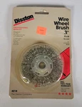 Disston Wire Wheel Brush 3" Fine 76MM 4218 Vintage Nos. Fixed Price $18.00.