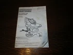 Paper Manual Craftsman 18 " Scroll Saw Model # 315.216090 Vintage Oem. Fixed Price $10.00.