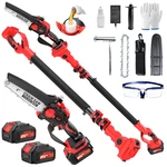 Anttctig Upgraded 2-IN-1 Cordless Pole 8 Inch Mini Chainsaw Battery Powered. Fixed Price $225.87.