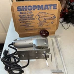 Vtg Shopmate Jig Saw Model 2100 Guide Rail & Hand Knob W/box Tested Working. Fixed Price $25.00.