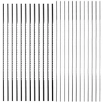 24 Pack Plain End Scroll Saw Blade, 5 Pin Inch, Black. Fixed Price $10.46.