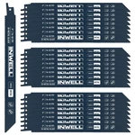 9 Inch Reciprocating Saw Blades, 14/18 Tpi Bi-metal For Cutting, 25-PAC.... Fixed Price $42.75.
