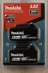 (2) New Makita BL1860B-2 18V Lxt Lithium-ion 6.0 Ah Battery Usa Ship. Fixed Price $125.00.