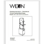 Wilton Model 8201, 8203, 8201VS, 8203V Vertical Band Saw Owner & Parts Manual. Fixed Price $15.95.