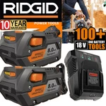 2PACK For Ridgid R840085 8.0AH Lithium-ion Battery Charger 18VOLT R840087. Fixed Price $64.00.