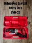 Milwaukee Corded Sawzall 6517-20 Heavy Duty With Original Case (tested). Fixed Price $77.77.