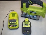 Ryobi One+ Cordless Jig Saw Volt PCL525B With 1.5 Ah Battery & Charger. Fixed Price $79.99.