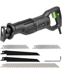 High-efficiency 120V Reciprocating Saw With Quick Change Chuck & Pivoting Shoe. Fixed Price $65.00.