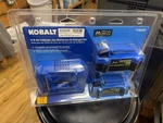 Kobalt 24V Battery Charger Kit Max With Two 4.0 Ah Batteries #110235 (ECP019819). Fixed Price $99.99.