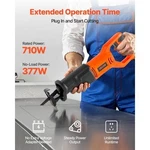 Corded Reciprocating Saw 120 Volt 6 Amp 3000 Spm Variable Speed 34 Inch. Fixed Price $60.22.