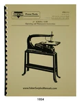 Delta 24" Scroll Saw Older Style Operating, Maintenance & Parts Manual #1954. Fixed Price $13.00.