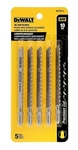 Dewalt Jig Saw Blade Set Pc Inch 10TPI T-shank Laminate Chn DW3762-5. Fixed Price $15.98.