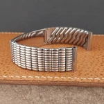 5/8" Sterling Silver & Stainless Steel Id 1950S Nos Vintage Watch Band. Fixed Price $180.00.