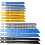 Saihisday 14PCS U-shank Jigsaw Blades Assortment For Wood Metal Black. Fixed Price $12.95.