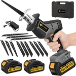 Jexugk Reciprocating Saw, 21V Cordless Brushless Sawsall With 4.0AH Grey. Fixed Price $112.49.