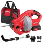 Populo Electric Drain Snake, 25FT 2.0AH Battery, Extension Tube & Charger,. Fixed Price $180.32.