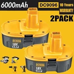 2PACK For Dewalt Volt Xrp DC9096 DC9098 6.0AH Ni-mh Battery DC9099 New. Fixed Price $30.89.