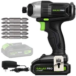 Galax Pro Impact Driver 20 Lithium Ion 1/4" Hex Cordless With Black. Fixed Price $86.95.