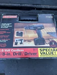 Sears Craftsman Nos 9.6V Cordless Drill Driver W Case 11078 Variable Read Notes. Fixed Price $69.00.